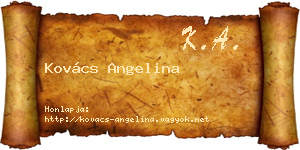 Kovács Angelina névjegykártya